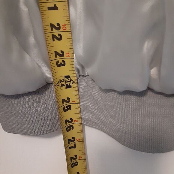 Vtg Hartwell Bomber Jacket Mens L 70's 80's Satin Made USA The Little Club - Picture 13 of 13